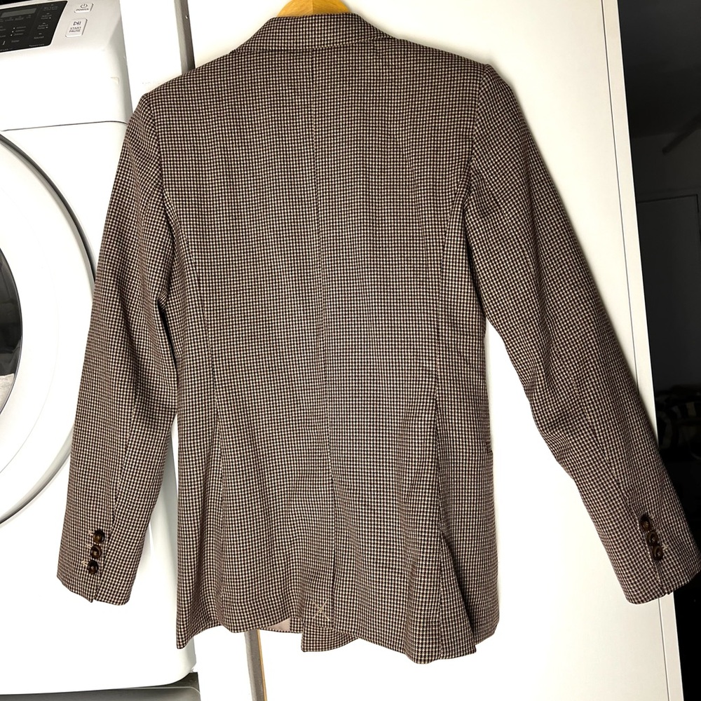 Mango Double-Breasted Micro Houndstooth Jacket NWT - image 7